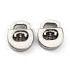 Alloy Spring Cord Locks FIND-WH0110-063MP-1