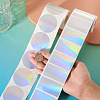 2 Rolls 2 Styles Vinyl Plastic Printable Holographic Stickers OFST-TA0001-11B-6