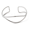 304 Stainless Steel Cuff Bangles for Women BJEW-Z150-01P-02-4