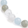 Round Natural Mixed Gemstone Beaded Stretch Bracelets for Womenm Men BJEW-JB11555-3