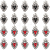 20Pcs 2 Colors Alloy Enamel Pendants ENAM-SC0005-04-1