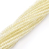 Electroplate Glass Beads Strands X-EGLA-F149-FR-06-2