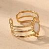 304 Stainless Steel Enamel Cuff Rings X-RJEW-M171-32G-3
