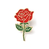 Rose Flower Enamel Pins JEWB-F045-02G-1