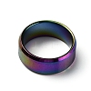 Titanium Steel Wide Band Finger Rings for Women Men RJEW-WH0009-13B-M-2