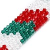 Transparent Gradient Color Glass Beads Strands GLAA-F131-01A-03-2