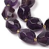 Natural Amethyst Beads Strands G-P541-A01-03-3