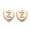 Brass Micro Pave Clear Cubic Zirconia Charms KK-N231-234Z-NF-1