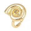 Ocean Theme Brass Cuff Rings RJEW-C135-01G-11-4
