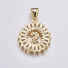 Long-Lasting Plated & Rack Plating Brass Micro Pave Cubic Zirconia Letter Pendants ZIRC-A007-03S-G-2