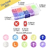 500Pcs 10 Colors Transparent Acrylic Beads TACR-FS0001-57-4