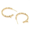 Brass Ring Stud Earrings Findings KK-K351-27G-2