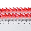 Faceted(32 Facets) Electroplate Glass Bead Strands X-EGLA-R015-8mm-20-3