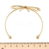 Bowknot 304 Stainless Steel Cuff Bangles BJEW-S171-01A-G-3
