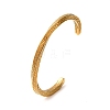 304 Stainless Steel Cuff Bangles for Men Women BJEW-D361-02G-4
