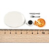 Resin Miniature Breakfast Set Ornaments DIY-H174-01G-4