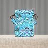 Chinese Style Brocade Drawstring Gift Blessing Bags PW-WG24924-02-1