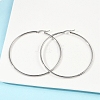 Tarnish Resistant 304 Stainless Steel Big Hoop Earrings X-EJEW-F105-02P-4