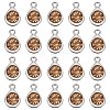 20Pcs Faceted Glass Charms RGLA-TADJ0001-01D-2