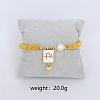 Bohemian Style Brass Rectangle Charm Bracelets FS-WG04134-04-1