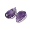 Natural Amethyst Faceted Pendants X-G-D082-01E-2