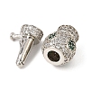 Brass Micro Pave Cubic Zirconia Box Clasps KK-G505-41P-2