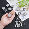 AHANDMAKER 10Sets Zinc Alloy Mirror Mounting Clips FIND-GA0001-65-3