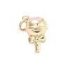 Rack Plating Brass Enamel Charms LS-KK-G512-19A-G-1