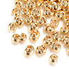 Brass Crimp Beads Covers X-KK-R037-149KC-1