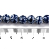 Handmade Blue and White Porcelain Beads Strands PORC-I027-02A-4