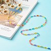 Handmade Transparent Frosted Acrylic Beaded Chains AJEW-J034-06-3