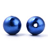 Spray Painted ABS Plastic Imitation Pearl Beads OACR-T015-05C-06-1