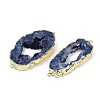 Dyed Natural Druzy Agate links G-R012-05G-01-2