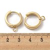 201 Stainless Steel Huggie Hoop Earrings Findings STAS-A167-01T-G-3