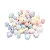 333Pcs 12 Style Spray Painted Acrylic Beads MACR-YW0001-52-5