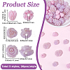 60Pcs 3 Styles Dyed Synthetic Coral Carved Beads CORA-SC0001-21B-2