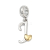 Brass European Dangle Charms KK-Z097-01J-GP-1
