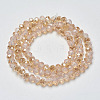 Electroplate Glass Beads Strands EGLA-A034-J8mm-K01-2