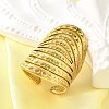 304 Stainless Steel Adjustable Cuff Rings for Women LS-RJEW-B123-01G-03-1
