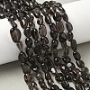 Natural Obsidian Beads Strands LS-G-P497-01A-15-8