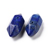 Natural Lapis Lazuli Double Terminal Pointed Pendants G-C007-02A-16-3