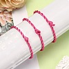 Nylon Rattail Satin Cord Bracelet Making AJEW-JB00019-08-5