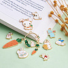 Kissitty 46Pcs 23 Styles Alloy Enamel Pendants ENAM-KS0001-02-4