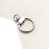 Alloy Ring Swivel Clasps PW-WG4E6C7-01-1