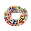 Electroplate Imitation Jade & Opaque Glass Beads Strands EGLA-Q132-04A-2
