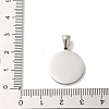 304 Stainless Steel Pendants STAS-I204-M-P-3