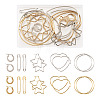 201 Stainless Steel Hoop Earrings Sets EJEW-PJ0001-02-1