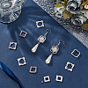 125Pcs 5 Styles Tibetan Style Alloy Bead Frame FIND-PH0026-71-2