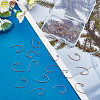 32Pcs 2 Colors Brass Earring Hooks FIND-AR0001-58-5