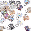 28Pcs 7 Colors Electroplate Glass Charms PALLOY-TAC0233-3